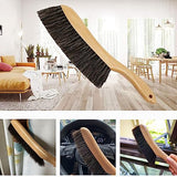 Horse Hair Brush Hand Broom Dusting Brush for Home Cleaning, Wood Handle Soft Brush Duster for Counter Furniture, Bed, Bench Fireplace,Car, Shop VEEBELL