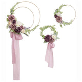 Gukasxi 12pcs Wooden Bamboo Floral Hoop Wreath Macrame Craft Dream Catcher Hoops Rings for DIY Weddding Wreath Decor, Macrame Dreamcatcher, Wall Gukasxi