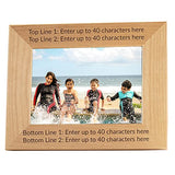Lifetime Creations Create Your Own Personalized Picture Frame: Engraved Custom Wood Photo Frame, Customizable Gift for Wedding, Anniversary, Add Your Lifetime Creations