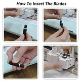 Elefama Deep Cut Blades for Ｃricut Explore Air 2 Air Maker Expression Vinyl Fabric 30PCS 60 Degree for Ｃricut Knife Cutting Blades Replacement Elefama