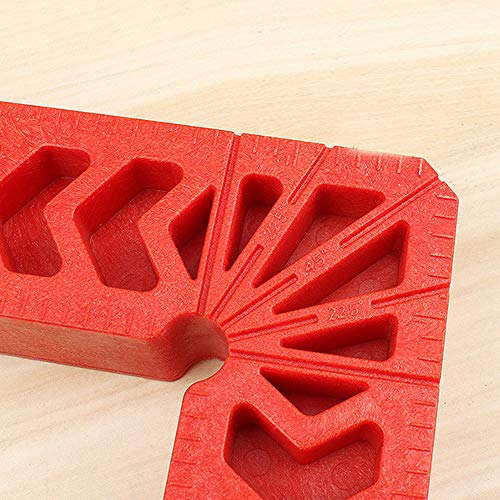 Positioning Squares, Woodworking Tool, Positioning Metric Marking Gauge, 90 Degree Corner Clamp Angle Ruler,Carpentry Squares for Picture Frames, QEDT