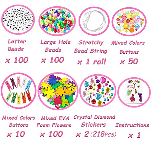 Arts and Crafts Supplies for Kids 1600Pcs DIY Craft Kits Art Supplies Materials Kids Crafts Set with Pipe Cleaners Craft Box Preschool Homeschool VLUSSO