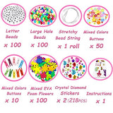 Arts and Crafts Supplies for Kids 1600Pcs DIY Craft Kits Art Supplies Materials Kids Crafts Set with Pipe Cleaners Craft Box Preschool Homeschool VLUSSO