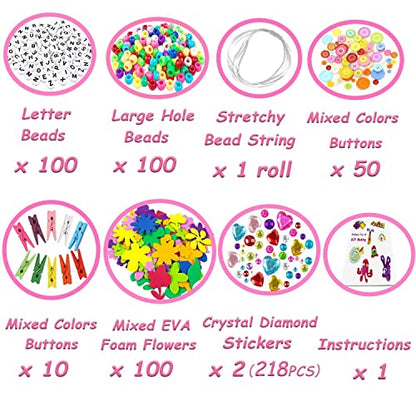 Arts and Crafts Supplies for Kids 1600Pcs DIY Craft Kits Art Supplies Materials Kids Crafts Set with Pipe Cleaners Craft Box Preschool Homeschool