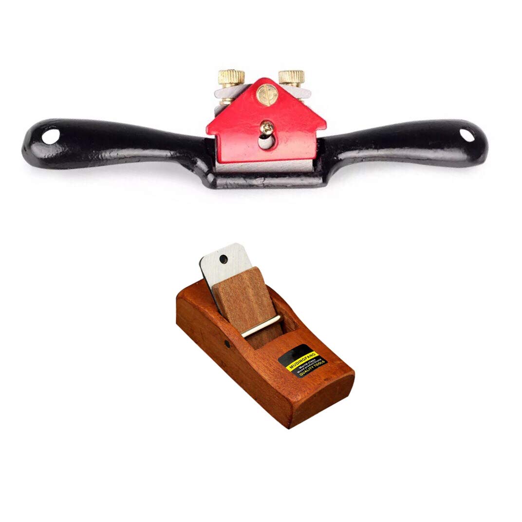 Adjustable SpokeShave with Flat Base and Metal Blade for Wood Craft, Smooth planes woodworking,Premium Hand Tool for Wood Craver, perfect Manual tool ASTITCHIN