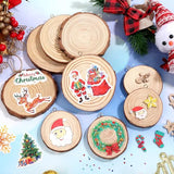MAPVOLUT Christmas Wooden Arts and Crafts Kits for Kids, Arts & Crafts Gifts for Boys Girls Wooden Painting Kit Wood Slice Creative Activities Kits MAPVOLUT