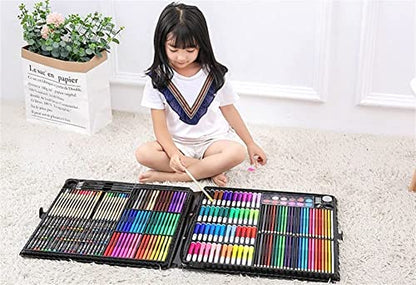 RMENST 258-Piece Art Set, Deluxe Professional Color Set, with Portable Case, Art Kit Gift Painting & Drawing Supplies Kit, for Kids, Adults - WoodArtSupply