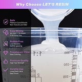 LET'S RESIN Silicone Mold Making Kit Liquid Silicone Rubber 140oz Translucent Clear Mold Making Silicone-Mixing Ratio 1:1-Molding Silicone for Resin LET'S RESIN