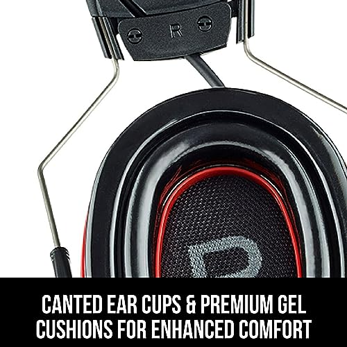 3M Pro-Protect + Gel Cushions Electronic Hearing Protector with Bluetooth Wireless Technology, NRR 26 dB, Black, Medium 3M