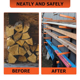 ECOTRIC 6 Levels Shelf Lumber Rack Lumber Storage Rack Lumber Organizer Wood Organizer Steel Wall Mounted Max 600 Lb (1 Pack) ECOTRIC