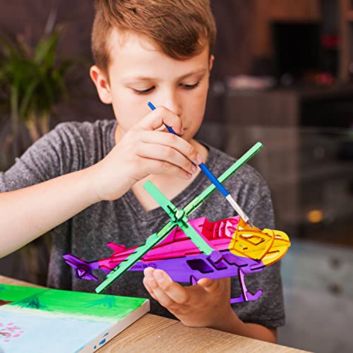 calary 3D Wooden Puzzle Simulation Animal Dinosaur Assembly DIY Model Toy for Kids and Adults,Set of 6 calary