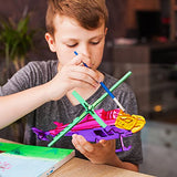 calary 3D Wooden Puzzle Simulation Animal Dinosaur Assembly DIY Model Toy for Kids and Adults,Set of 6 calary