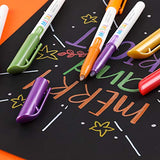Sunshilor Metallic Markers Medium Point Metallic Marker Pens for Black Paper, Art Rock Painting, Easter Egg, Halloween Pumpkin, Card Making, Sunshilor