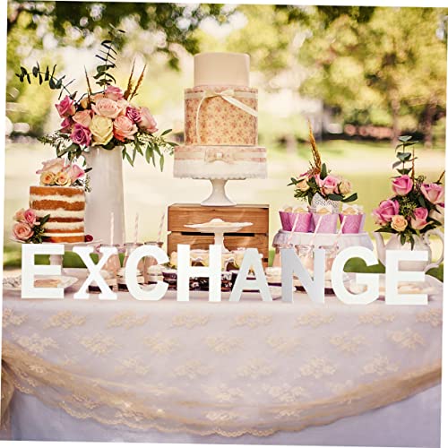 ABOOFAN Unfinished Wood Letter DIY Block Words Sign Alphabet Letters Ornaments Wooden Name Letter Wood Blocks Birthday Table Sign DIY Wooden Alphabet ABOOFAN