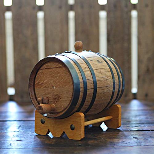 Sofia's Findings 2 Liters American Oak Aging Whiskey Barrel | Age Your own Tequila, Whiskey, Rum, Bourbon, Wine - 2 Liter or .53 Gallons - WoodArtSupply