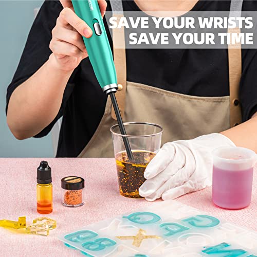 ISTOYO Premium Resin Mixer, Handheld Battery Epoxy Mixer for Saving Your Wrist, Epoxy Resin Mixer, Resin Stirrer for Resin, Silicone Mixing, DIY - WoodArtSupply