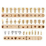 kingsea 61Pcs Pyrography Wood Burning Tips,Wood Burning Tool Kits Carving Iron Tip for Embossing/Adults/Beginners/Birthday/Wedding Kingsea