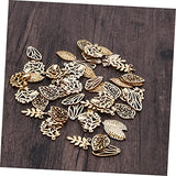 COHEALI 50pcs Wooden Gift Tag Unfinished Wood Shapes Wood Cutouts to Paint Wooden Craft Shapes Wood Cutouts for Crafts Wood Cutout Shapes Wooden COHEALI