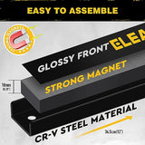 Magnetic Storage Organizer Tool Holder - 6-Piece Wall Mount Rack Garage Organization Power Magnet Hanger Workbench Board Slatwall Van Organizers ELEAD