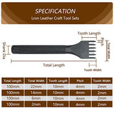 PLANTIONAL Leather Working Tools for Beginners: Professional Leather Craft Kit with Waxed Thread Groover Awl Stitching Punch for Leathercraft Adults PLANTIONAL