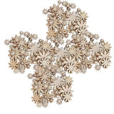 250Pcs Wooden Flowers Wood Cutout Flower Shape Unfinished Wooden Flower Slices with Mixed Sizes for Christmas Wedding Party DIY Crafts Decor TOPINCN