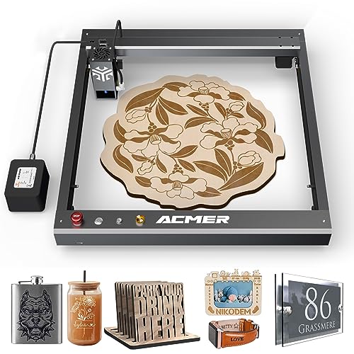 ACMER P2 Laser Engraver, 20W Output Laser Cutter, 130W Laser Engraving Machine, CNC Laser Cutter and Engraver Machine for Stainless Steel, Wood, - WoodArtSupply