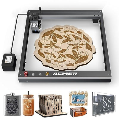 ACMER P2 Laser Engraver, 20W Output Laser Cutter, 130W Laser Engraving Machine, CNC Laser Cutter and Engraver Machine for Stainless Steel, Wood,