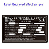 Ebamaz Anodized Aluminium Laser Engraved Mount Metal Plate Etching Sheets 100X50X0.5mm Round Corner with Adhesive (Red,Blank,10PCS) ebamaz