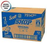 Scott® Shop Towels Original (75147), Blue, (55 Towels/Roll, 12 Rolls/Case, 660 Towels/Case) SCOTT SHOP ORIGINAL