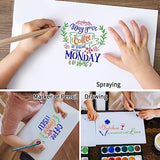 Farmhouse Kitchen Stencils Reusable Stencil for Painting on Wood, Large Wood Burning Stencils Craft Templates for Coffee Bakery Sign Dining Room eageus