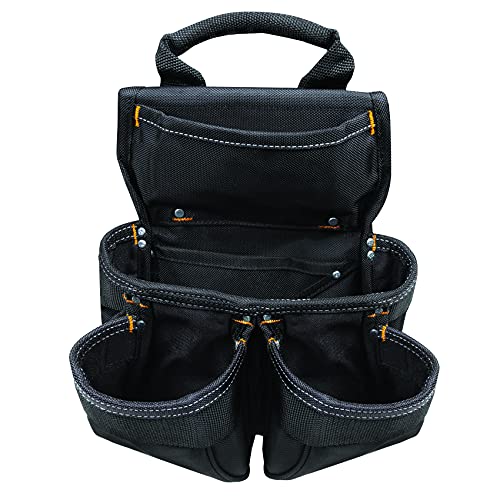 CLC Custom Leathercraft 5605 Professional Carpenters Combo Tool Belt, Black, 18 Pocket Custom Leathercraft