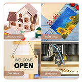 6 Pack Basswood Sheets 12 x 18 x 1/8 Inch-3 mm Unfinished Plywood for Craft Thin Wood Boards Sheets Rectangle Wood Panels for DIY School Projects, AWIZOM