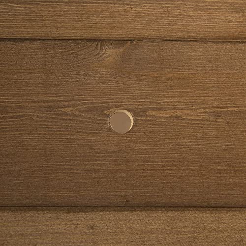 Outsunny Raised Garden Bed with 8 Pockets and Shelf, Wooden Elevated Planter Box with Legs to Grow Herbs, Vegetables, and Flowers, Dark Brown Outsunny