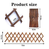 Iceyyyy Wood Lattice Wall Planter - Expandable Hanging Wooden Planter Trellis Frame, Indoor Air Plant Vertical Rack Wall Decor for Room Garden Iceyyyy