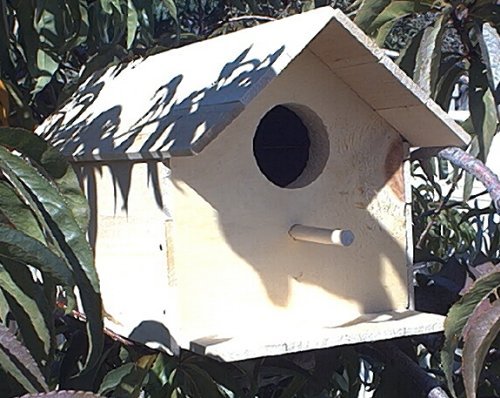 Wood Bird House Kit Complete with Nails HAMMOND TOYS