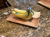Wrightmart Wooden Trays, Set of 2, Decorative Rustic Food, Fruit, and Snack, Charcuterie-Appetizer Servers – Perfect Kitchen, Ottoman or Coffee Table WRIGHTMART