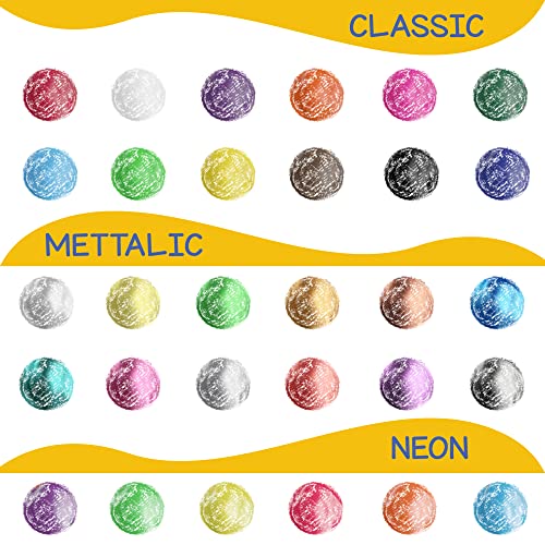 Tempera Paint Sticks (30 Large Paint Sticks) - Paint sticks for Kids Washable - Safe Arts and Craft Paint Sticks for Toddler or Child Use - For Wood Zenacolor