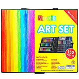 NIMNIK Art Case for Kids 9-12 - 150 pcs Art Kits Sets | Art Supplies Coloring Set for Ages 3-6 Artist Drawing Kits for Girls Boys School Projects NIMNIK