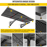 Aecxm 2pack-1.64x4ft Garage Storage Rack Floating Wall Shelves Garage Shelves Heavy Duty Sturdy Wall Shelves Wall Mounted Shelves (Black) Aecxm