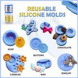 Silicone Putty - 7/8 LB Flexible Silicone Mold Making Kit for Reusable Silicone Molds Making - Easy 1:1 Mixing Ratio Fast Cured Molding Putty for DecorRom