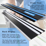 110" Plunge Track Saws Guide Rail for Makita Festool, Includes 2 PCS 55" Aluminum Extruded Guided Rails and 2 Guide Rail Connectors for Woodworking WOUILNIA