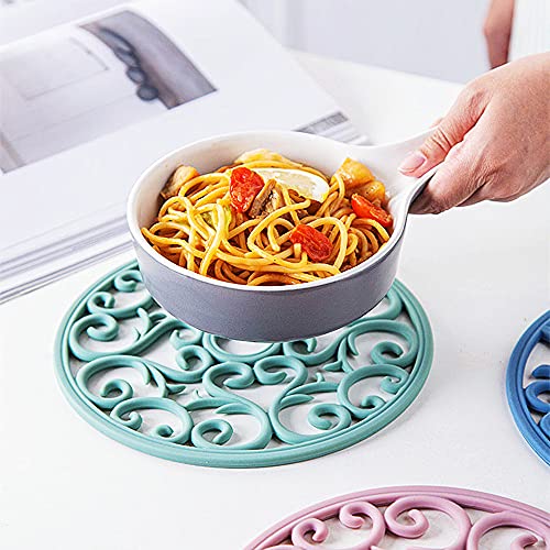 Mandala Coaster Resin Molds 2pcs Large Silicone Coaster Molds for Hollow Flower Tray Epoxy 3D Geode Design Shiny Molds for Home Decoration Coaster XXKJSZJQ