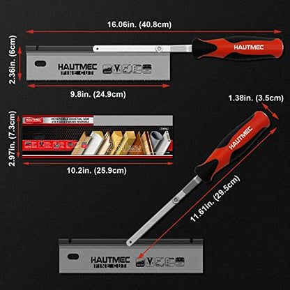 HAUTMEC 10in Reversible Devotail saw, Flush Cut Gents Saw HT0234-SA - WoodArtSupply