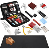 Guitar Repairing Maintenance Tool Kit with Guitar Neck Rest Cradle and Instrument Mat for Guitar Workstation, Acoustic Guitar Electric Guitar Ukulele Tallew