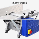 Power Benchtop Planer, Towallmark Powerful Benchtop Planer 1250W Worktable Thickness Planer with Low Dust Work for both Hard & Soft Wood Planing & Towallmark