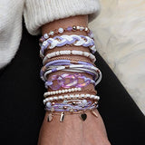 Craft Crush Bracelet Making Kit (Lilac) - Friendship Bracelet Maker Set - DIY Craft & Jewelry Making Kit for Kids, Teens, Tweens & Adults - Makes 8 Craft Crush