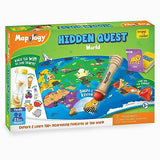Imagimake Mapology Hidden Quest World Map Board Game | Magical Swipe & Reveal | Educational Toys for 5-7 | Board Game for Kids 8-12 | Boys & Girls Imagimake