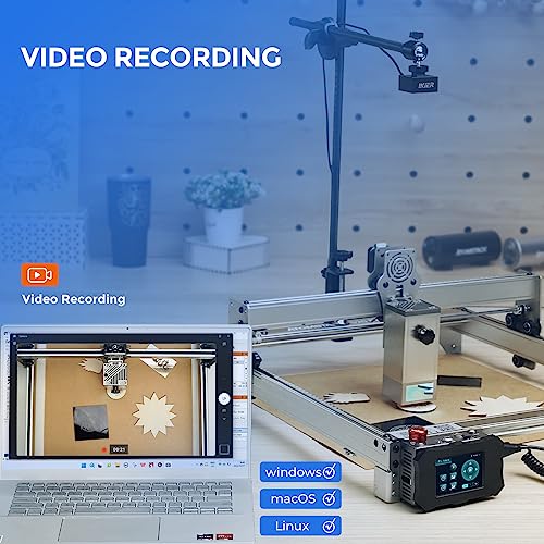 IKIER C1 Laser Engraver Camera, 500W Pixel Precise Positioning Laser Engraving, Work Preview, Video Recording for Laser Engraver Machine Support IKIER