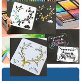 BANLTRE Mylar Sheet 12 x 24 inch 7.5 mil 8 Sheets Milky Translucent PET Blank Stencil Making Sheet for Cricut, Silhouette, Cut Tool Template Material BANLTRE