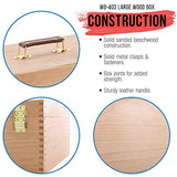 US Art Supply Artist Wood Pastel, Pen, Marker Storage Box with Drawer(s) (Large Tool Box) US Art Supply
